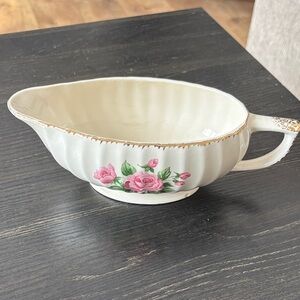 Floral Cream Gravy Boat